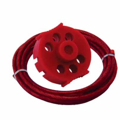 Economy Multipurpose Cable Lockout with 10 Mtrs Vinyl Coated Steel Cable